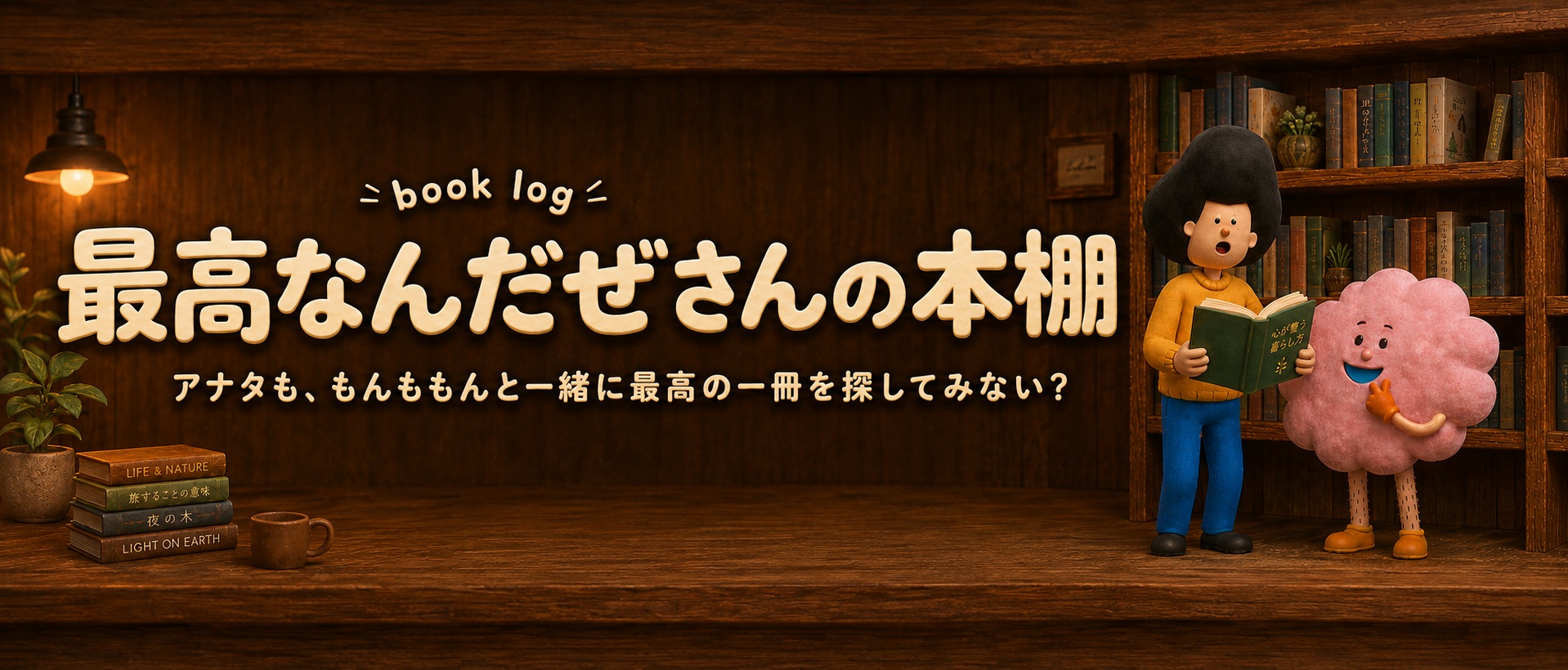 最高なんだぜさんの本棚。アナタも、もんももんと一緒に最高の一冊を探してみない？